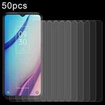 For TCL K23 50pcs 0.26mm 9H 2.5D Tempered Glass Film