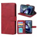 For TCL 50 XE Leather Phone Case(Red)