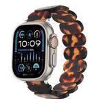 For Apple Watch Ultra 49mm Stretch Rope Resin Watch Band(Tortoiseshell)