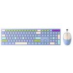 Yesido KB19 2.4G Mixed Color Wireless Keyboard Mouse Set(Color Arabic Version)