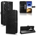 For OPPO Find X7 Ultra Honeycomb Dot Texture Leather Phone Case(Black)