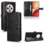 For OPPO Reno12 F Honeycomb Dot Texture Leather Phone Case(Black)