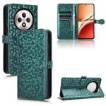 For OPPO Reno12 F Honeycomb Dot Texture Leather Phone Case(Green)