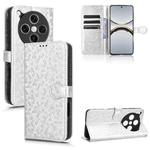 For OPPO Find X8 Pro Honeycomb Dot Texture Leather Phone Case(Silver)