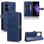 For OPPO Reno13 F 4G / 5G Honeycomb Dot Texture Leather Phone Case(Blue)
