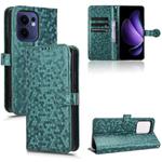 For OPPO Reno13 F 4G / 5G Honeycomb Dot Texture Leather Phone Case(Green)