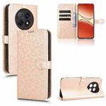 For OPPO F29 Pro 5G Honeycomb Dot Texture Leather Phone Case(Gold)