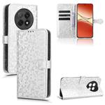 For OPPO F29 Pro 5G Honeycomb Dot Texture Leather Phone Case(Silver)