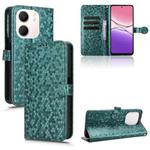 For OPPO A5x 5G / 4G Global Honeycomb Dot Texture Leather Phone Case(Green)