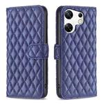 For Infinix Zero 30 4G Diamond Lattice Wallet Flip Leather Phone Case(Blue)