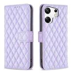 For Infinix Zero 30 4G Diamond Lattice Wallet Flip Leather Phone Case(Purple)