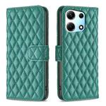 For Infinix Zero 30 5G Diamond Lattice Wallet Flip Leather Phone Case(Green)