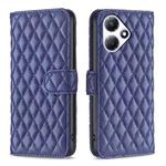 For Infinix Hot 30 Play NFC Diamond Lattice Wallet Flip Leather Phone Case(Blue)