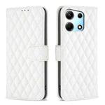 For Infinix Note 30 5G Diamond Lattice Wallet Flip Leather Phone Case(White)