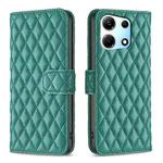 For Infinix Note 30 5G Diamond Lattice Wallet Flip Leather Phone Case(Green)