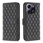 For Infinix Note 30i Diamond Lattice Wallet Flip Leather Phone Case(Black)