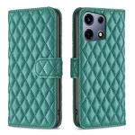 For Infinix Note 30 VIP Diamond Lattice Wallet Flip Leather Phone Case(Green)
