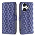 For Infinix Hot 30 Diamond Lattice Wallet Flip Leather Phone Case(Blue)