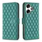 For Infinix Hot 30 Diamond Lattice Wallet Flip Leather Phone Case(Green)