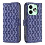 For Infinix Hot 40/40 Pro Diamond Lattice Wallet Flip Leather Phone Case(Blue)