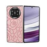 For Huawei Mate X5 Impression Flower Pattern Protective Phone Case(Pink)