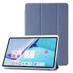 For Huawei Matepad 11 2021 / 2023 Clear Acrylic 3-Fold Leather Tablet Case(Lavender Purple)