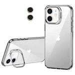 For iPhone 11 Lens Holder Frosted Phone Case(Transparent)