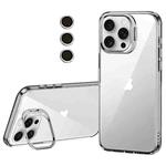 For iPhone 13 Pro Lens Holder Frosted Phone Case(Transparent)