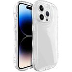 For iPhone 14 Pro IMAK Wave Bubble Soft Shockproof Phone Case(Transparent)