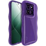 For Xiaomi 14 Pro 5G IMAK Wave Bubble Soft Shockproof Phone Case(Purple)