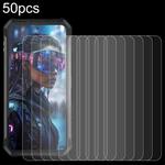 For Unihertz 8849 Tank 4 Pro 50pcs 0.26mm 9H 2.5D Tempered Glass Film