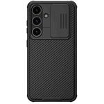 For Samsung Galaxy S24 5G NILLKIN Black Mirror Pro Series Camshield PC Phone Case(Black)