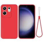 For Infinix Zero 30 4G Solid Color Liquid Silicone Dropproof Full Coverage Protective Case(Red)