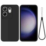 For Infinix Zero 30 4G Solid Color Liquid Silicone Dropproof Full Coverage Protective Case(Black)