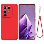 For Infinix Note 50 Pro+ Solid Color Liquid Silicone Dropproof Full Coverage Phone Case(Red)