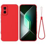 For Infinix GT 30 Pro Solid Color Liquid Silicone Dropproof Full Coverage Phone Case(Red)