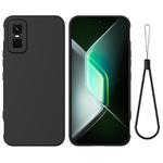 For Infinix GT 30 Pro Solid Color Liquid Silicone Dropproof Full Coverage Phone Case(Black)