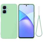 For Infinix Smart 10 4G / Tecno Pop 10 Solid Color Liquid Silicone Dropproof Full Coverage Phone Case(Green)