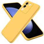 For vivo Y200 5G/V29e 5G Indonesia Solid Color Liquid Silicone Dropproof Full Coverage Phone Case(Yellow)