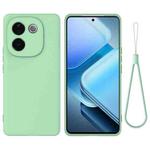 For vivo iQOO Z9s Pro / T3 Pro Solid Color Liquid Silicone Dropproof Full Coverage Phone Case(Green)