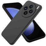 For vivo X200 Solid Color Liquid Silicone Dropproof Full Coverage Phone Case(Black)