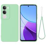 For vivo Y29 5G Solid Color Liquid Silicone Dropproof Full Coverage Phone Case(Green)