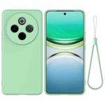 For vivo Y300 Pro+ / iQOO Z10 Solid Color Liquid Silicone Dropproof Full Coverage Phone Case(Green)