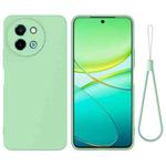 For vivo Y58 5G Solid Color Liquid Silicone Dropproof Full Coverage Phone Case(Green)