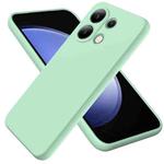 For Xiaomi Redmi Note 13 4G Solid Color Liquid Silicone Dropproof Full Coverage Phone Case(Green)