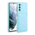 For Samsung Galaxy A05 Card Slot Design Shockproof TPU Phone Case(Sky Blue)