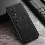 For Xiaomi Redmi K60 PU MagSafe Magnetic Phone Case(Black)