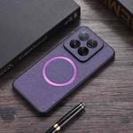 For Xiaomi 14T CD Magnetic Cloth Texture PU Phone Case(Purple)