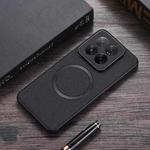 For Xiaomi 14T Pro CD Magnetic Cloth Texture PU Phone Case(Black)