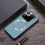 For Xiaomi 15 CD Magnetic Cloth Texture PU Phone Case(Blue)